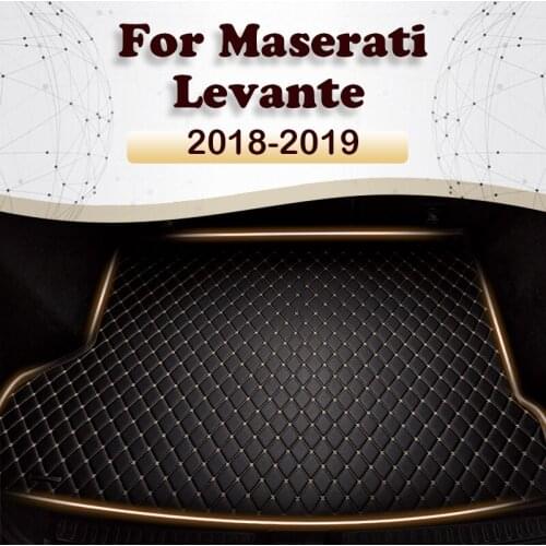 Car trunk mat for Maserati Levante 2018 2019 Cargo Liner Carpet Interior Parts Accessories Cover