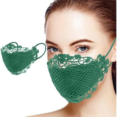 Best Selling,women Summer Face Mask Breathable Lace Mesh Mask For Face Cover Washable Masques Maske Маска Cosplay Decoration