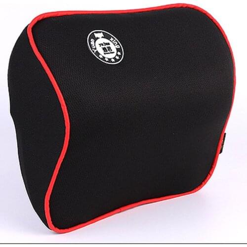 2pcs Auto Cushion Set Car Lumbar Cushion Seat Support Back and Neck Relieve Lower Back Pain Seat Back Kit