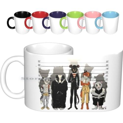 Unusual Suspects Ceramic Mugs Coffee Cups Milk Tea Mug Usual Suspects Fantastic Mr Fox Bryan Singer Wes Anderson Mash Up Badger