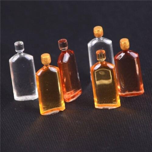 New 1/12 1/6 Scale Dollhouse Miniature 6 Bottle of Wine Bottle 20mm*7mm High Quality