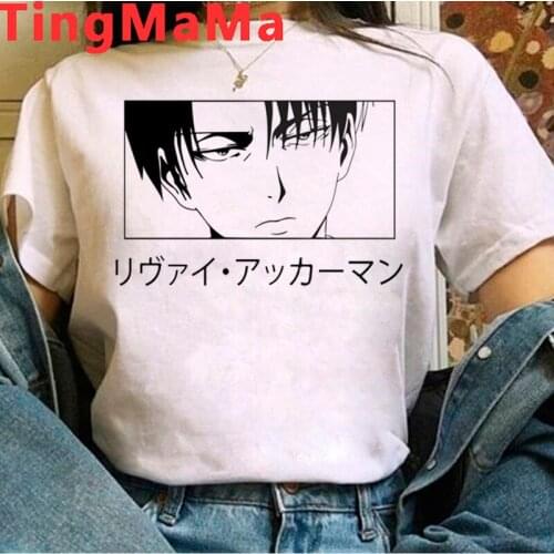 Attack on Titan Titans Attack top tees men ulzzang casual streetwear harajuku kawaii tshirt t-shirt plus size white t shirt