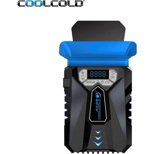 COOLCOLD K29 Laptop Cooler Air Extracting Cooling Fan Portable Computer Cooler Intelligent Temperature Control Breathing Light