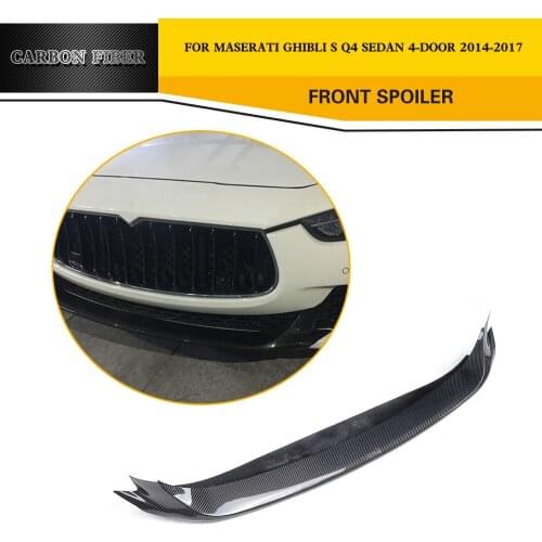 Carbon Fiber Racing Front Lip Spoiler for Maserati Ghibli Sedan 4-Door 2014-2017
