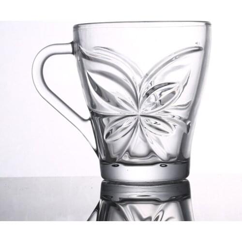 Heat-Resistant Glass Beer Mug Transparent Glass Water Cup Milk Tea Cup