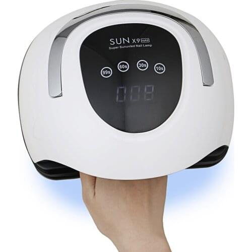 SUN X9 MAX LED Nail Dryer UV Lamp 220W Manicure Equipment Quick Dry Gel Varnish Lamp Nails Art Salon Manicure Tools
