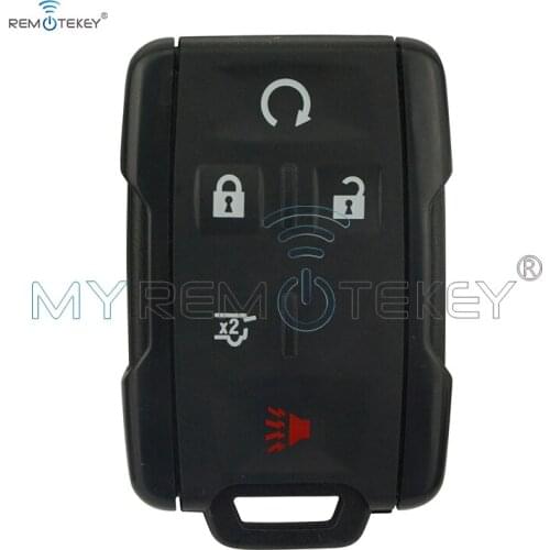 Remtekey Replacement smart key shell case 5 button M3N-32337100 for Chevrolet Colorado Silverado GMC Canyon Sierra 2014 - 2017