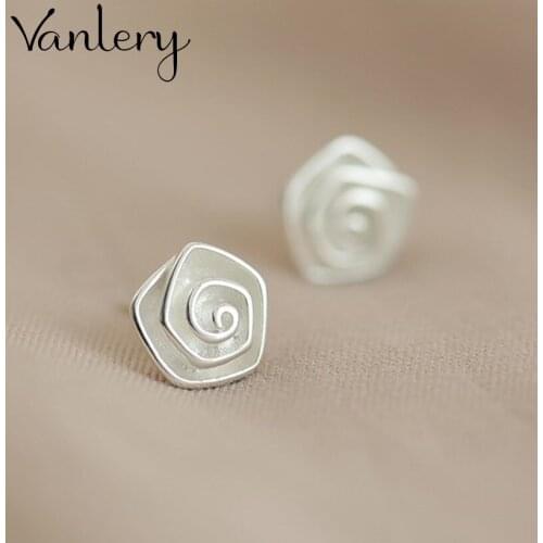 New Arrivals Korean Style Rose Flower Earrings For Women Lady Bridal Earrings Girls Gifts Pendientes Brincos 2021