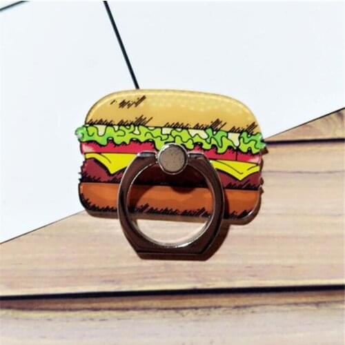 360 Degree Chicken Leg Hamburger Finger Ring Smartphone Stand Holder Mobile Phone Holder For iPhone Xiaomi All Phone