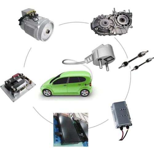 5000watt 72volt 7 to 1 Ratio Gearbox Conversion Kit Traction Electric Motor for Electric Vehicle