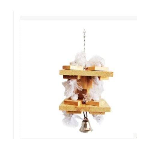 The parrot supplies natural logs of cotton rope toys stand cage accessories