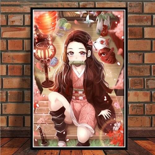 Anime demon killer diamond painting 5d Home Resin Diamond Painting full square DIY Diamond embroidery