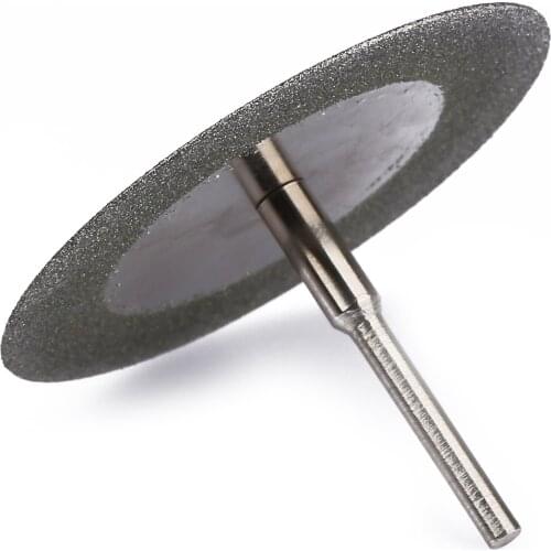 50mm Diamond Cutting Discs Grinding Wheel Abrasive Disc Circular Saw Blade Rotary Tool Accessories with 3mm Shank Mandrel