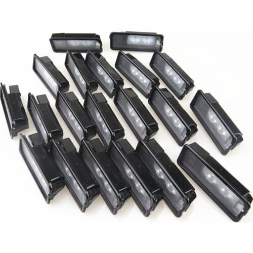 AZQFZ 20 Pcs LED License Plate Lights For VW CC Eos Polo 6R Amarok Golf MK7 Scirocco Passat 3C Beetle 35D 943 021 A 35D 943 021A