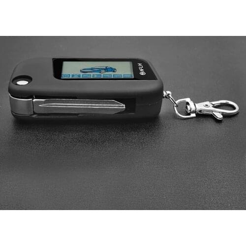 New A93 Remote Control Key Fob Chain Keychain For Starline A93 Russian Vehicle Security Two Way Car Alarm System uncut blade fob