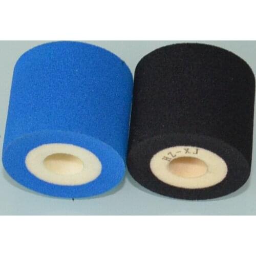 Black Diameter 36mm Height 40mm food packaging date stamping machine hot coding ink roller for continuous band sealer