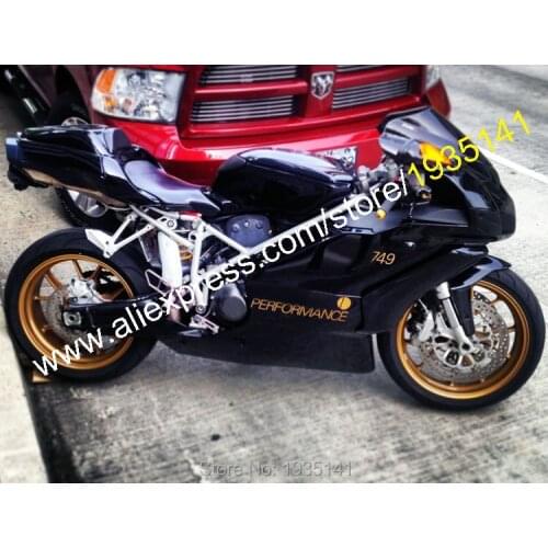 For Ducati 749 999 2005-2006 ABS Body Parts 749S 999S 749R 999R 05-06 Black Sportbike Fairing Kit (Injection molding)