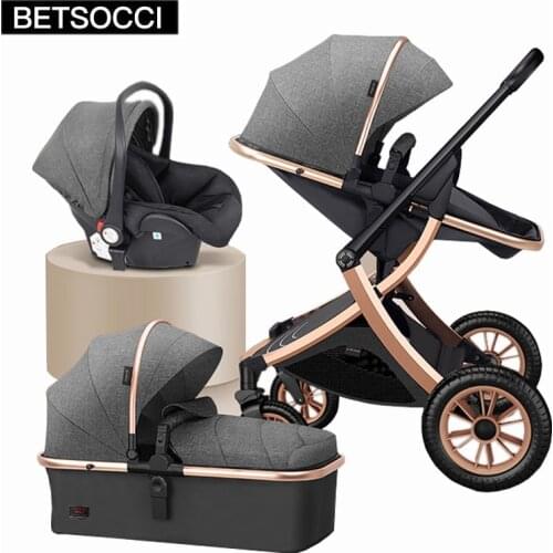 Baby carriage 2 in 1/3 in 1 high landscape can sit and recline two-way shock absorber lightweight folding trolley