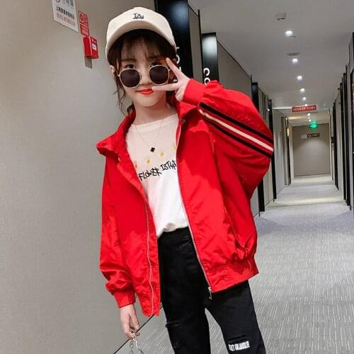 Girls Babys Kids Coat Jacket Outwear 2021 Stripe Spring Autumn Overcoat Top Sport Princess Toddler Childrens Clothing