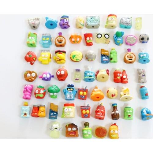 Random 20/30/50Pcs/LOT Garbage The Grossery Gang 1&2&3 Season Cartoon Anime Action Soft Head Pen Toys Figures Model Kids Gift
