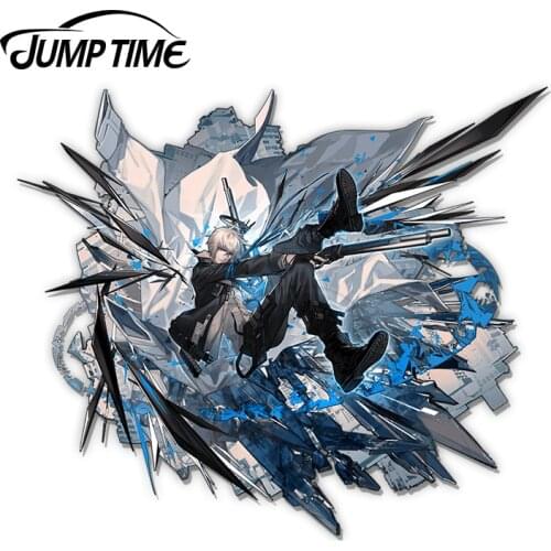 JumpTime 13 x 11.5cm Arknights Executor Untitled Secret Order Alt Costume Waifu DIY Car Stickers Sunscreen Decal Car Accessories