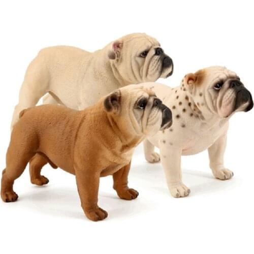 Classic France Bulldog Simulation Big Size Dog Animal Action Figure Model Figurines Educational Toy for Kid Gift