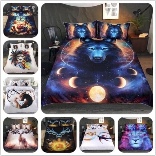 Chinese yin n yang animals bedding set king queen double full twin single size bed linen set