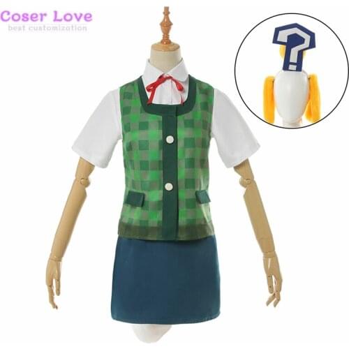Animal Crossing/Doubutsu no Mori Shizue/Isabelle uniform Cosplay Costume Halloween Christmas party costume