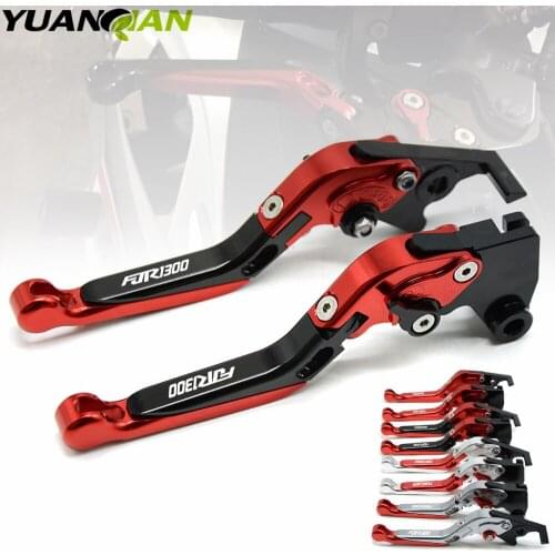 LOGO FOR FJR 1300 For YAMAHA FJR 1300 FJR1300/Racer 2004-2017 Motorcycle Accessories Folding Extendable Brake Clutch Levers Red