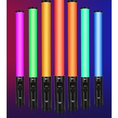 LS 516RGB Handheld RGB Colorful Stick LED Video Light Controlled by Phone App Bi-color 2700k-6500k RGB Tube Lighting