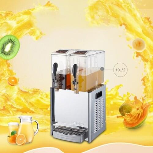 Cold Drink Juice Machine Commercial Double Beverage Machine Cool Juicer Machine Hot And Cold Double Temperature LRYJ10LX2
