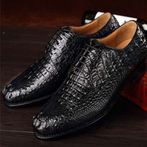 Dae new crocodile shoes male business A suit crocodile The skull Leather shoes men Leather shoes men shoes