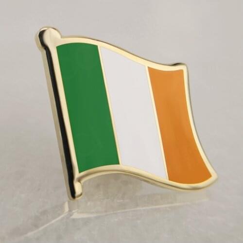 Soft Enamel Ireland Flag Lapel Pins
