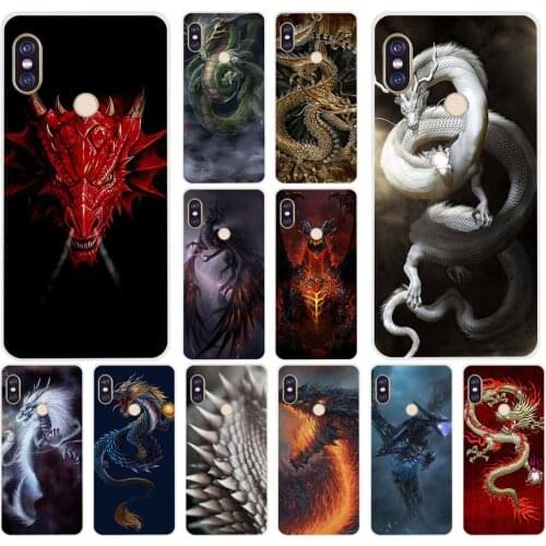 173H chinese dragon Soft Silicone Tpu Cover phone Case for xiaomi redmi 6 pro 5 plus note 6 pro 4 4x mi 8