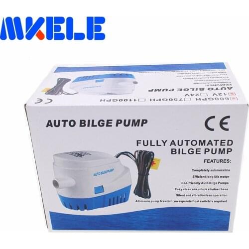 Hot sale 12/24V 600GPH Automatic Submersible Boat Marine Bilge Water Pump Equipment with Float Switch for RV Boat