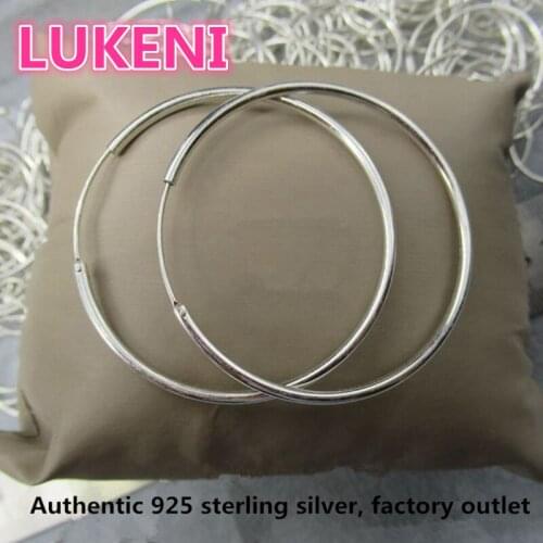 Authentic 925 sterling silver classic Simple Fashion S925 Sterling silver Hoop Earrings women fashion earrings factory outlet
