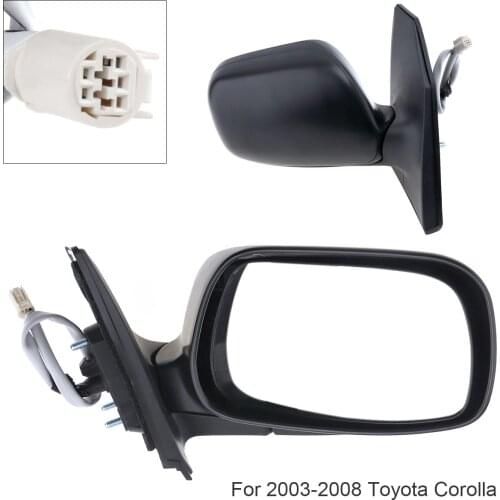 Non Folding Durable Right Side Mirror Right Hand RH Mirror for 2003-2008 Toyota Corolla CE / LE/ S/ Sport/ XRS Sedan 4-Door New