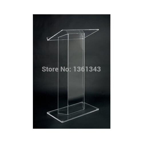 Clear acrylic podium clear acrylic furniture Hot Sell Simple solid custom led plexiglass podium lectern.acrylic podium