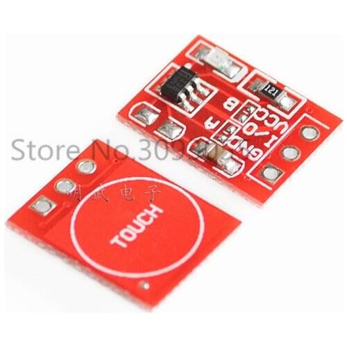 10Pcs TTP223 Touch Key Switch Module Touching Button Capacitive Switches Self-Locking/No-Locking Jog 2.5-5.5V
