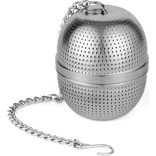 Tea Infuser Ball - Tea Strainer Ball for Loose Leaf Tea, Spice Infuser Stainless Steel Mesh,Fine Threaded Connection