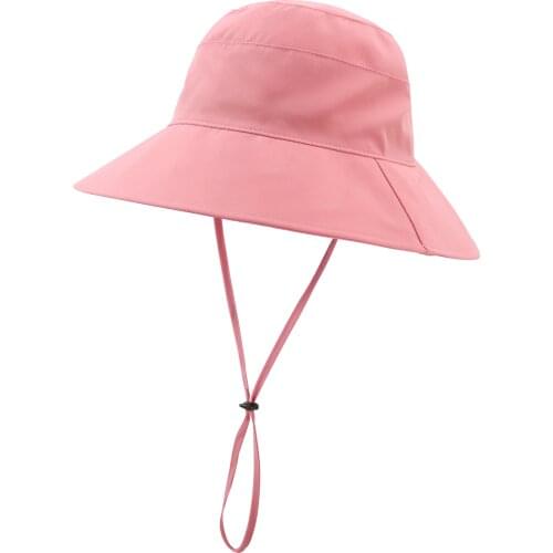 Connectyle Kids Girls UPF 50+ Sun Hat Summer Bucket Hat UV Sun Protection Classic Adjustable Wide Brim Outdoor Casual Travel Hat