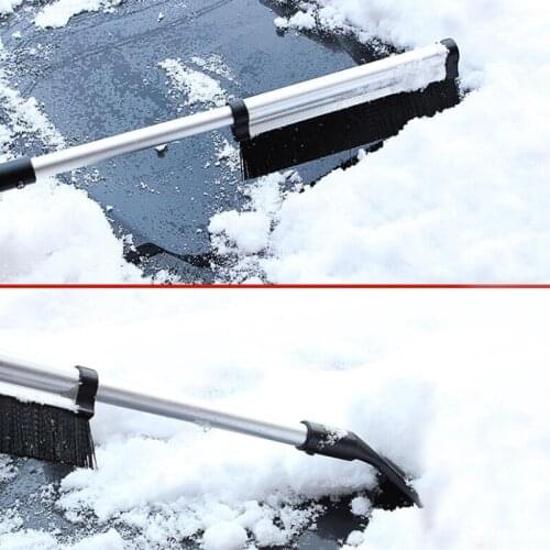 Telescopic Car Ice Scraper Car Snow Brush with Long Handle Quick Clean Glass Brush Snow Remover Auto Window Winter Snow Breaker
