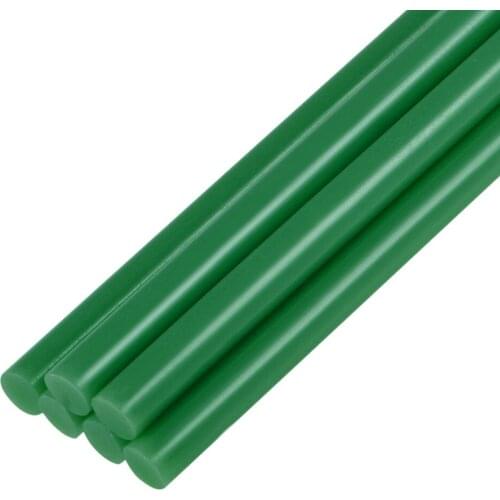 Uxcell Mini Hot Glue Sticks for Glue Gun 0.27-inch x 4-inch Dark Green 6pcs