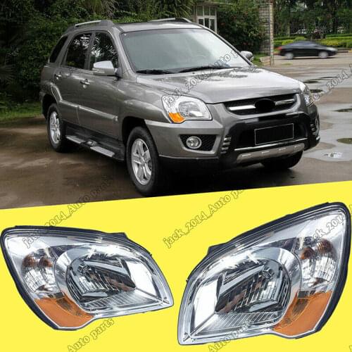 High quality Composite Headlights Lamp Assembly 2pcs For Kia Sportage 2006 2007 2008 2009 2010 2011 2012
