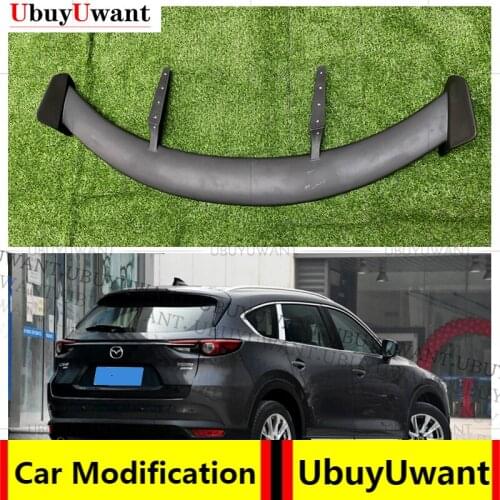 UbuyUwant For Mazda CX-8 HatchBack 2019 - 2021 Car Tail Wing Decoration Carbon Fiber / FRP Rear Trunk Spoiler Car Styling