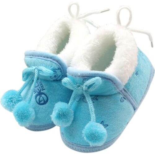 Winter Warm Toddler Princess Boots First Walkers Baby Shoes For Girls Soft Soled Infant Girl Footwear Shoes Forborn