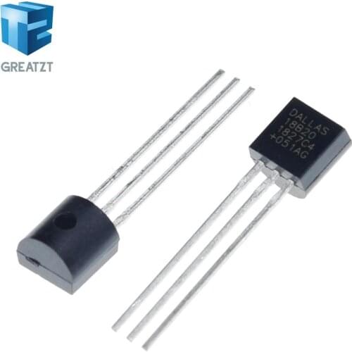 GREATZT 10pcs/lot Sensor Electronic chip DS18B20 TO-92 18B20 chips Temperature Sensor IC 18b20 diy electronic