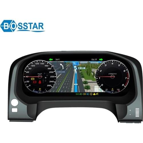 12.3inch LCD dashboard car speedometer and big screen instrument cluster for prado