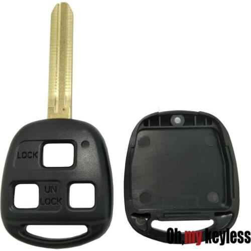 20pcs/lot Replacement keys for toyota camry prado corolla Tarago Avensis Avalon EHCO Land Cruiser remote control fob cover