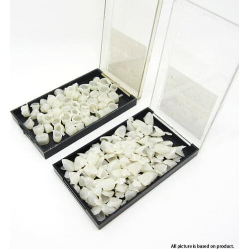 2X50Pcs Dental Equipment Mixed Temporary Crown Teeth Front Anterior & Molar Posterior Dentist Materials Free Shipping